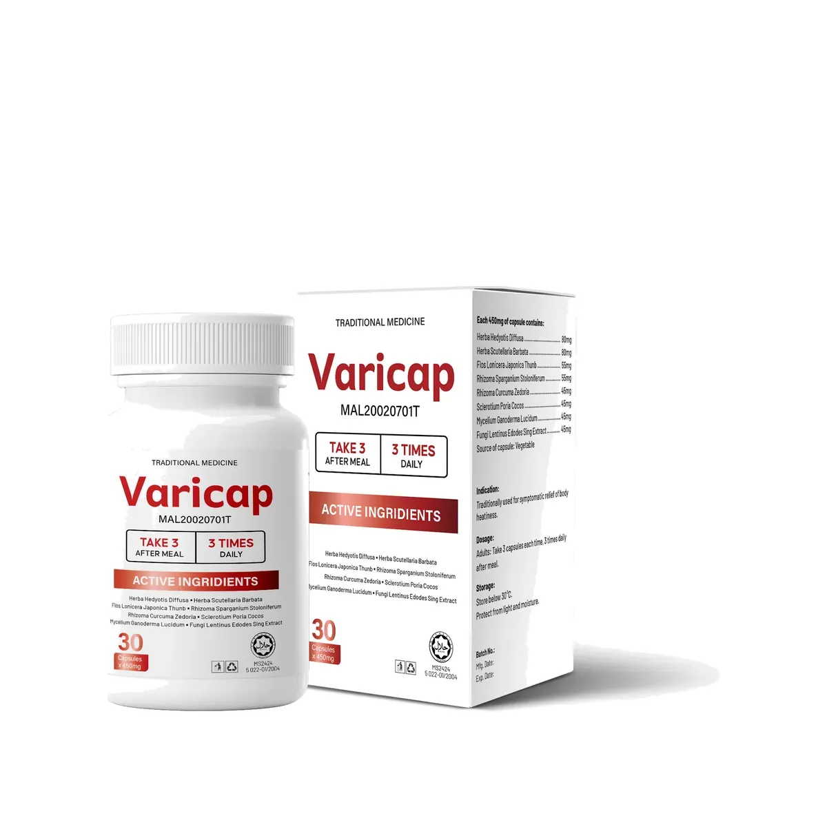 Varicap, 30 kapsul