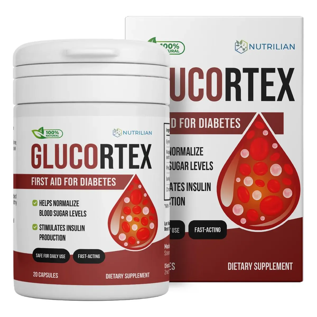 Glucortex, 20 capsule