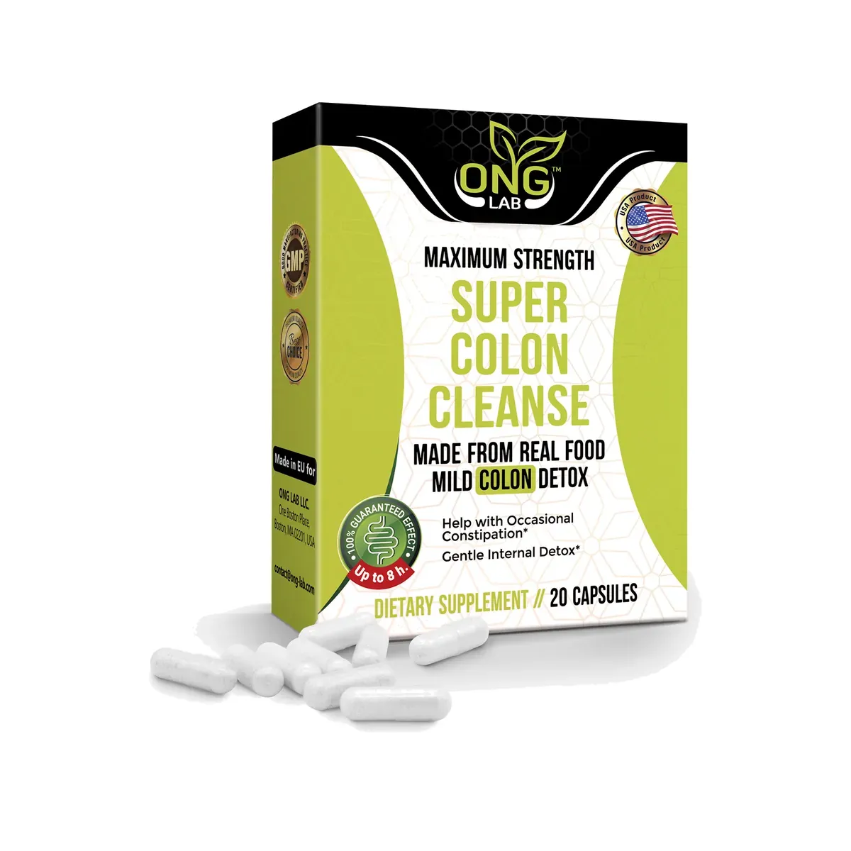 Super Colon Cleanse ONG, 20 capsules